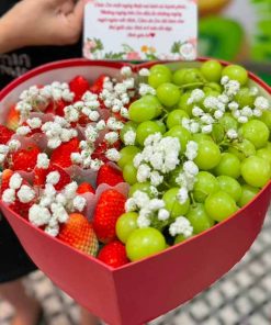 Hộp dâu tây trái tim dễ thương-cn23