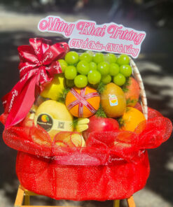 Lẵng trái cây hoa tươi-CN34