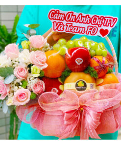Lẵng trái cây hoa tươi-CN36